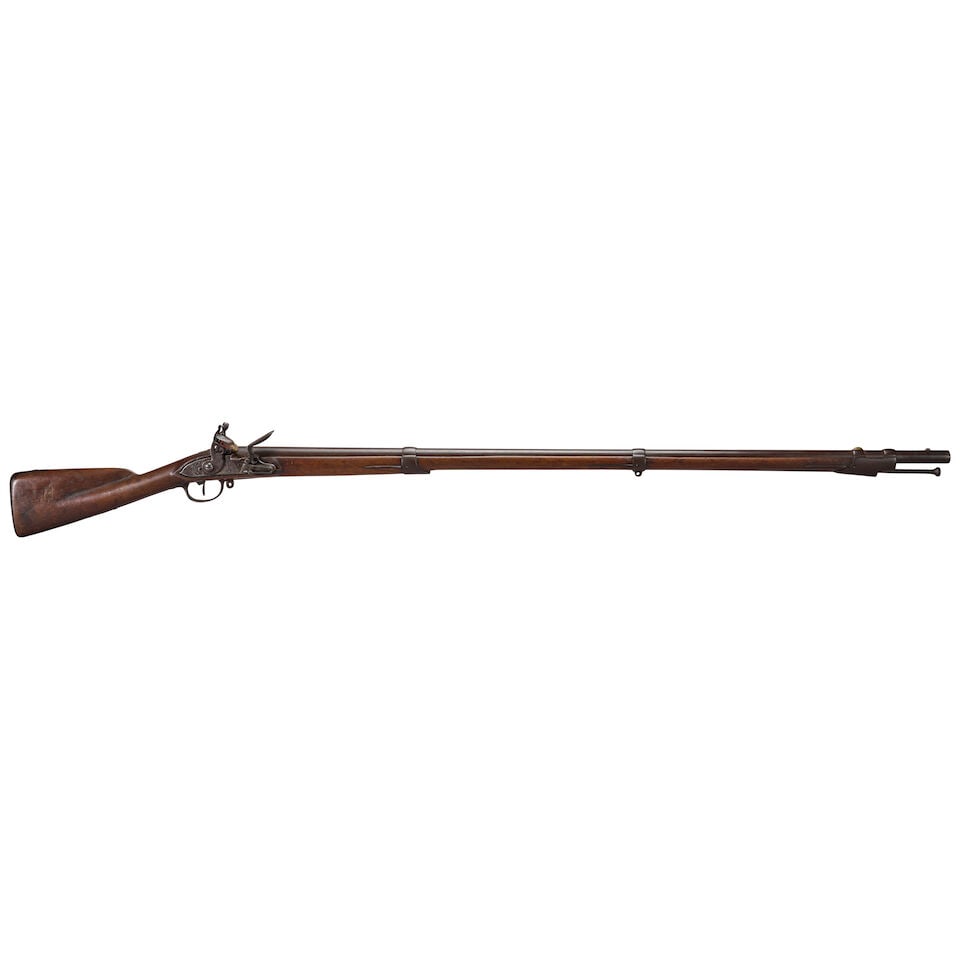 A FRENCH MODEL 1763/66 INFANTRY MUSKET FITTED WITH A SPRINGFIELD MODEL 1795 TYPE I MUSKET LOCK. - 2