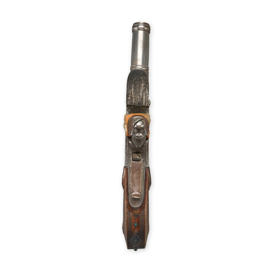A LATE 18TH CENTURY BELGIAN FLINTLOCK POCKET PISTOL. - 3