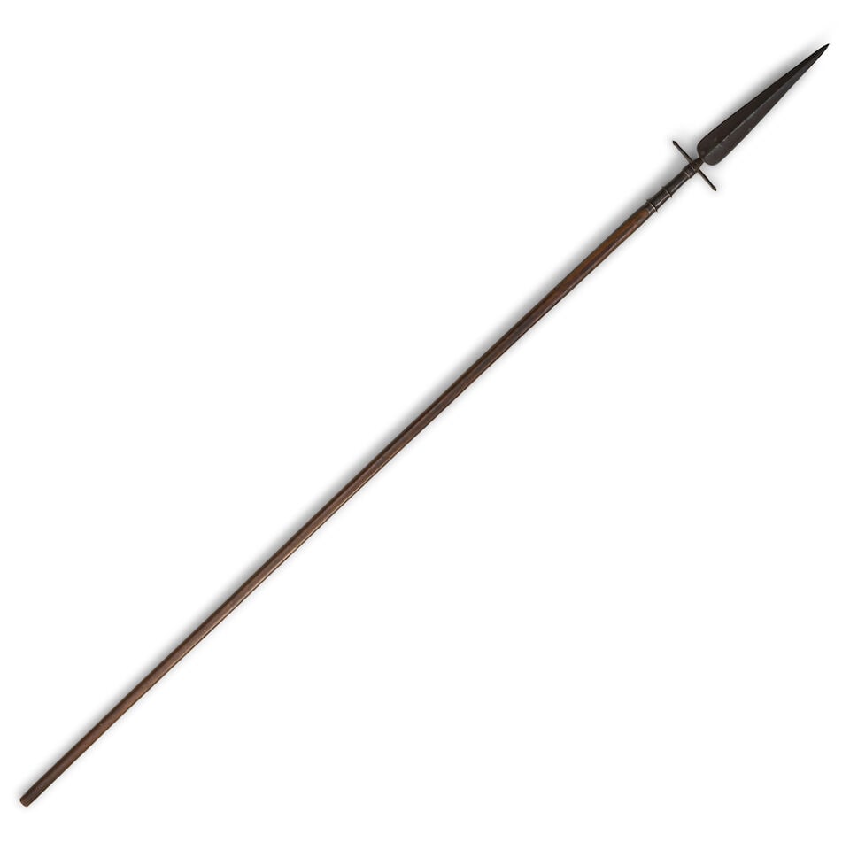 A NAPOLEONIC-ERA BRITISH 2ND BATTALION ROYAL ARTILLERY SPONTOON. - 4