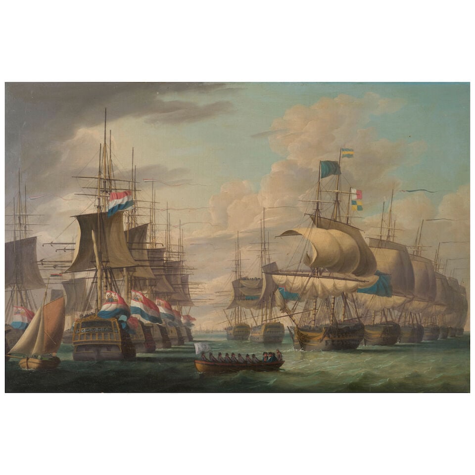 Surrender of the Dutch Fleet Under Admiral Story, the 30th August, 1799 to the British Fleet Und... (1 of 3)