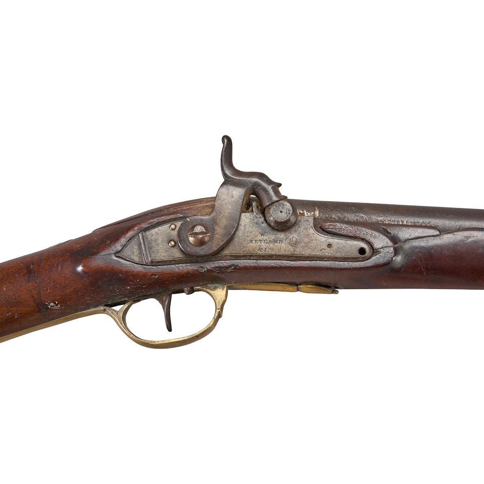 A NEW ENGLAND MILITIA MUSKET & TWO MILITIA DOCUMENTS, - 4