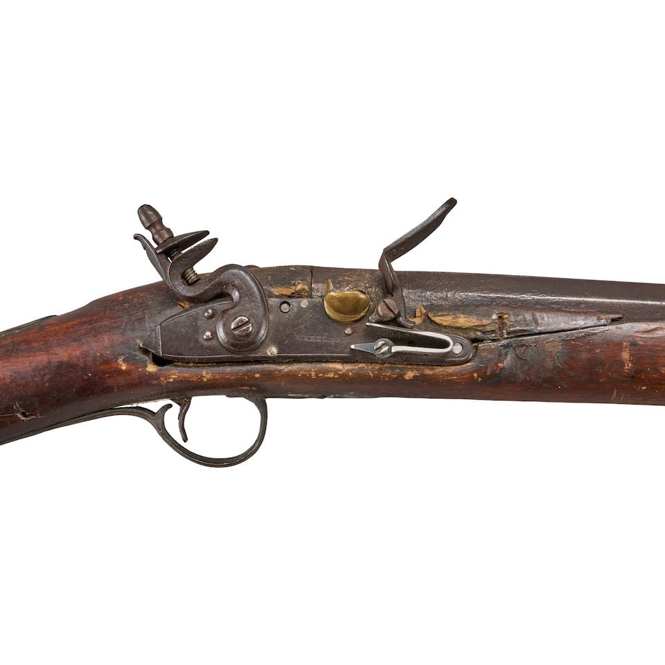 A LATE 18TH CENTURY AMERICAN MILITIA MUSKET. - 4