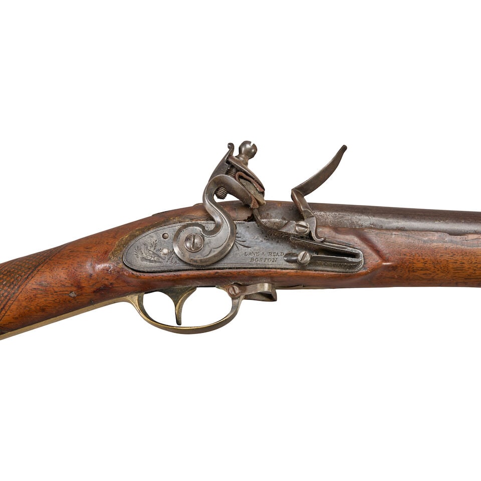 AN EARLY 19TH CENTURY MASSACHUSETTS MILITIA MUSKET. - 4
