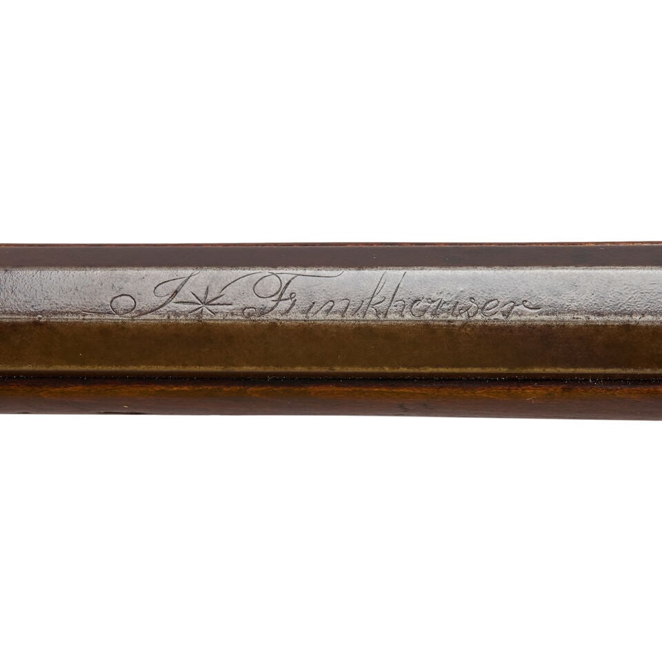 A JONATHAN FUNKHOUSER PERCUSSION LONG RIFLE, - 5