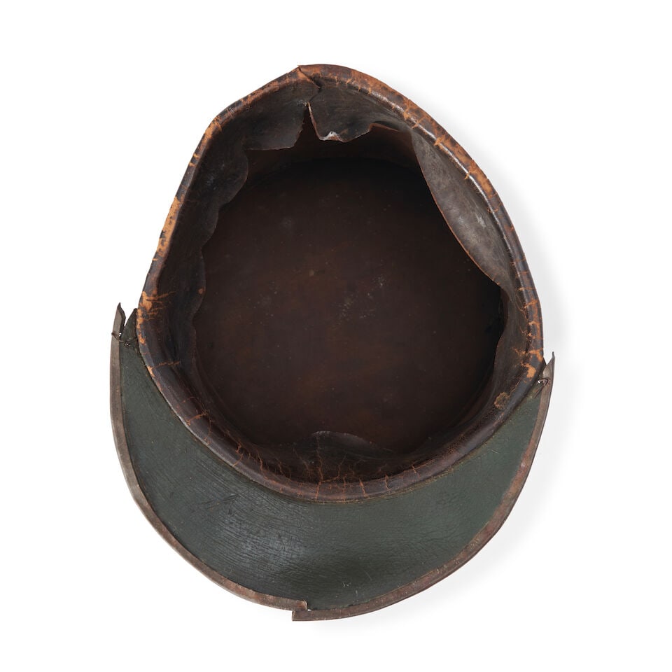 A 19TH CENTURY AMERICAN MILITIA SHAKO, - 2