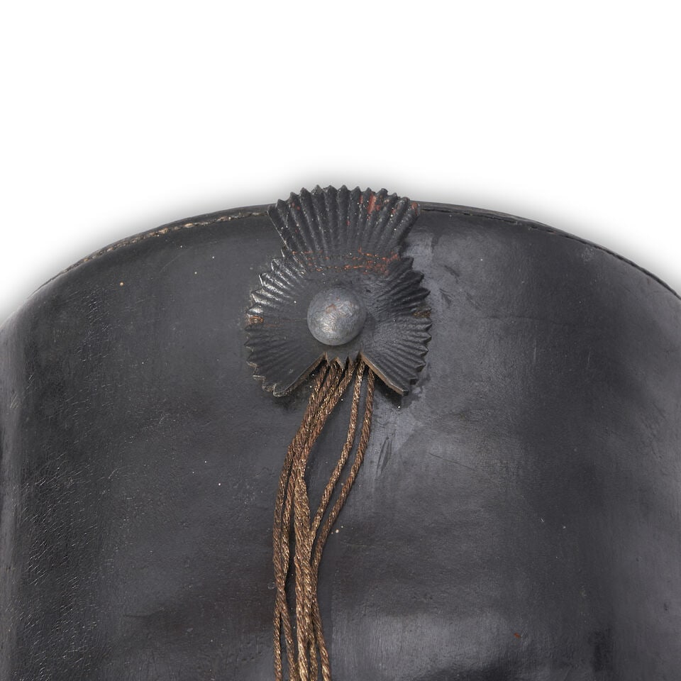 A 19TH CENTURY AMERICAN MILITIA SHAKO, - 3