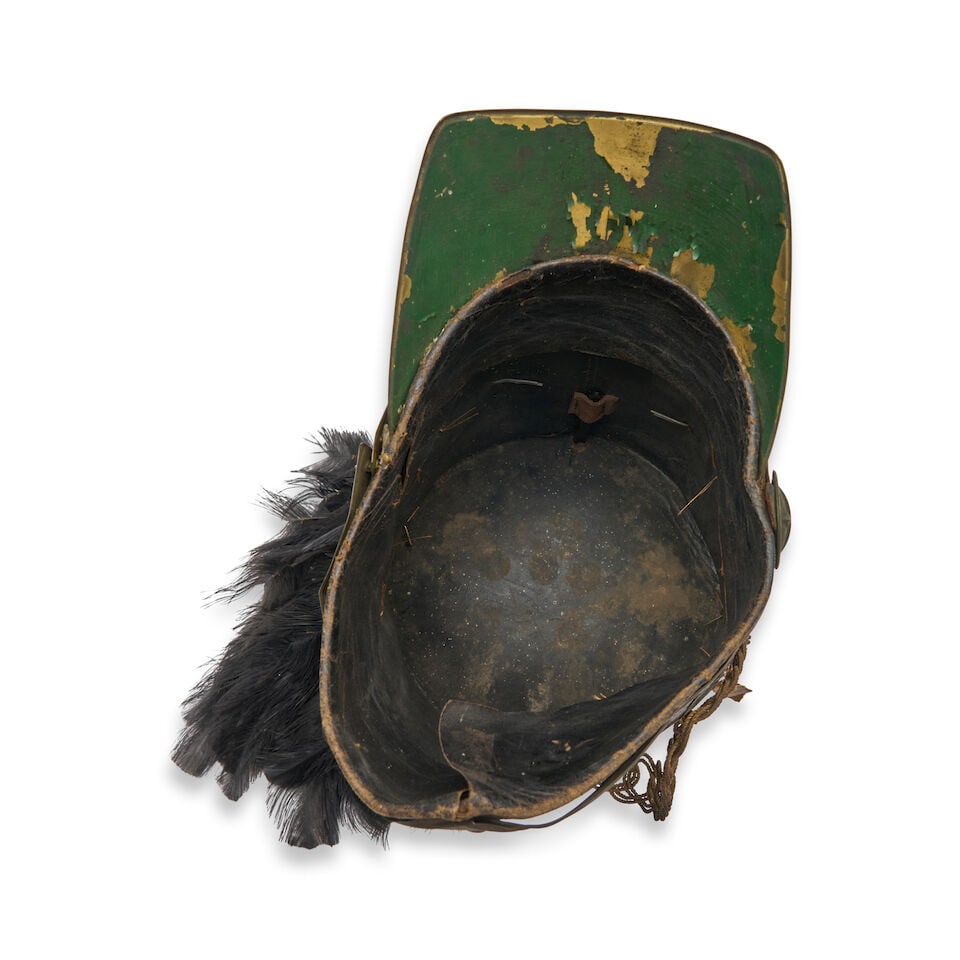 TWO 19TH CENTURY NEW ENGLAND MILITIA SHAKOS, - 2
