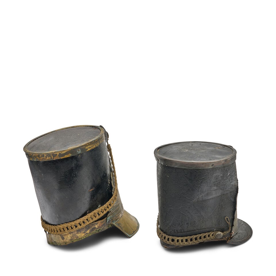 TWO 19TH CENTURY NEW ENGLAND MILITIA SHAKOS, - 4