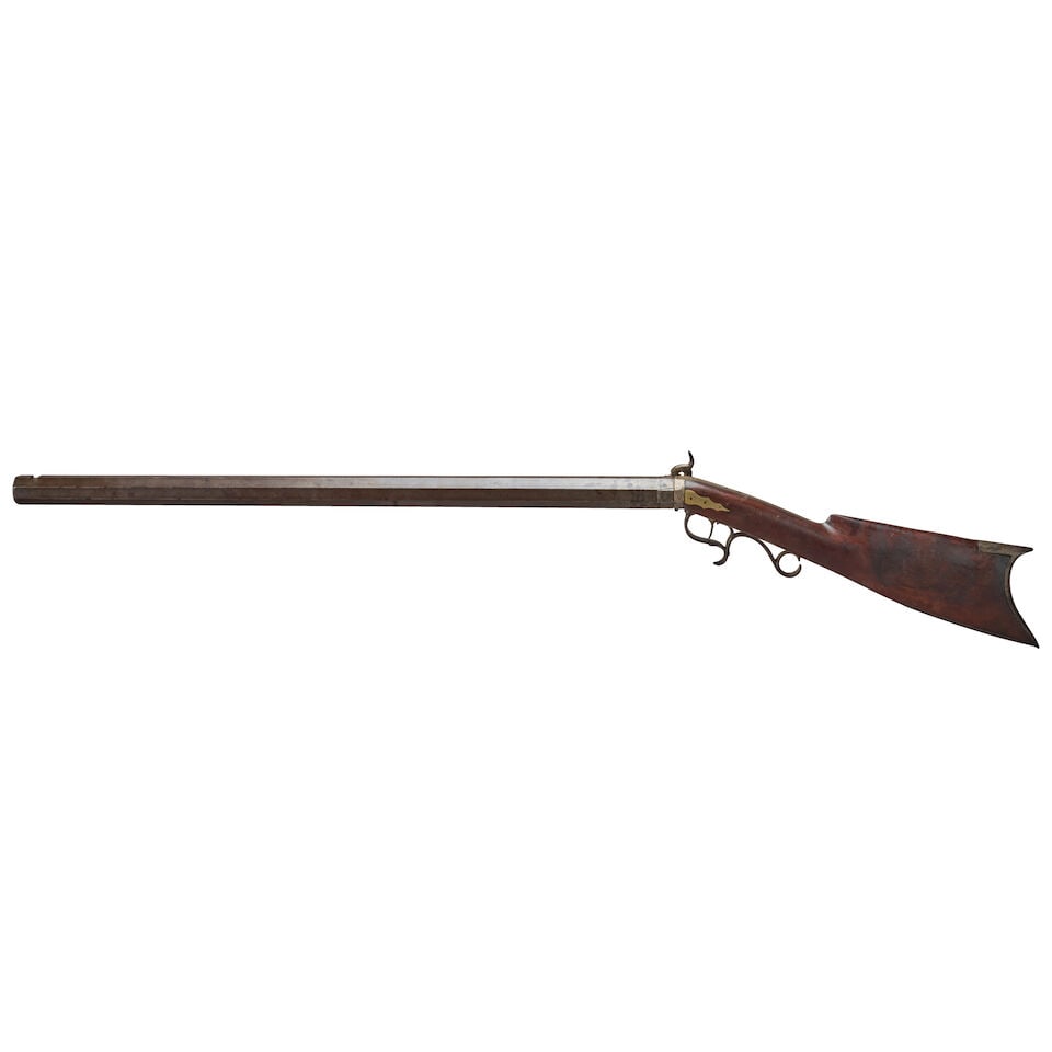 A HEAVY BARREL PERCUSSION TARGET RIFLE, - 3