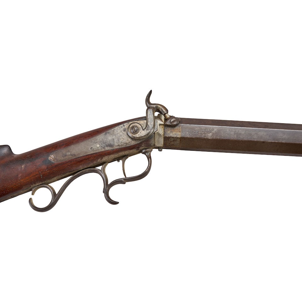 A HEAVY BARREL PERCUSSION TARGET RIFLE, - 4