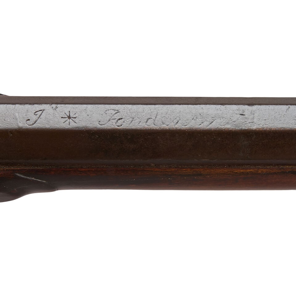 A JOHN FONDERSMITH FLINTLOCK LONG RIFLE, - 5