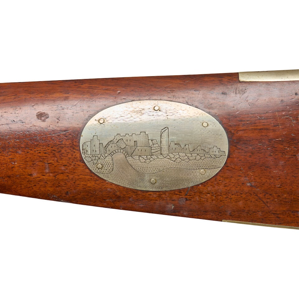 A MID-19TH CENTURY EUROPEAN PERCUSSION SPORTING GUN. - 5