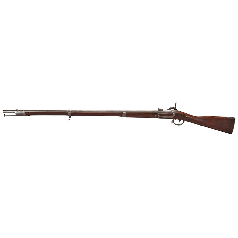 A SPRINGFIELD MODEL 1822/28 MUSKET CONVERTED TO PERCUSSION AND WITH NEW JERSEY MARKINGS, - 3