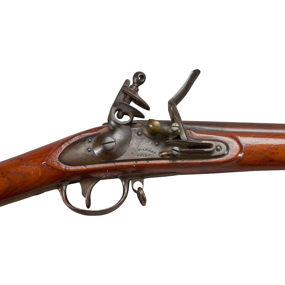 AN M.T. WICKHAM CONTRACT U.S. MODEL 1822/28 FLINTLOCK MUSKET. - 4
