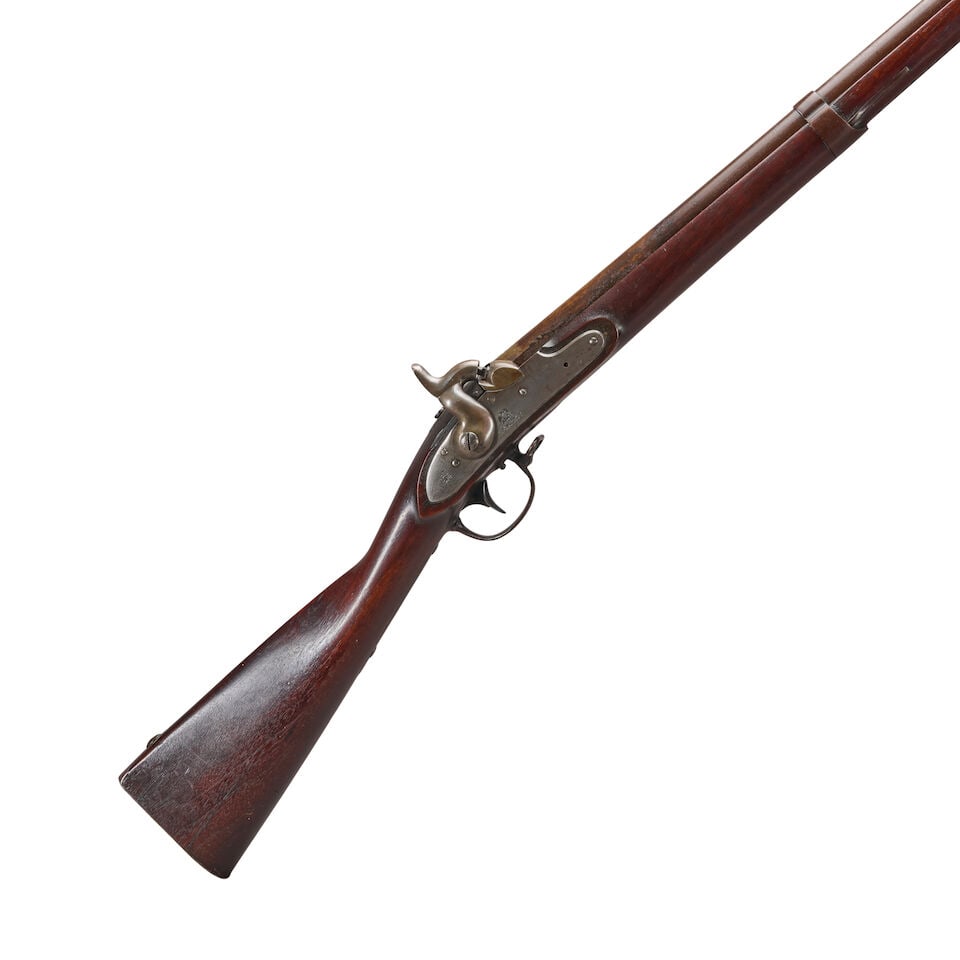 A LEMUEL POMEROY U.S. MODEL 1822 CONTRACT MUSKET CONVERTED TO PERCUSSION, (1 of 4)