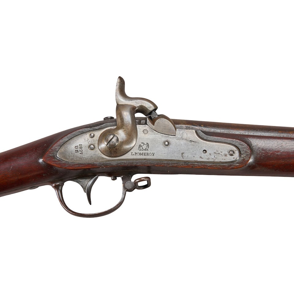 A LEMUEL POMEROY U.S. MODEL 1822 CONTRACT MUSKET CONVERTED TO PERCUSSION, - 4