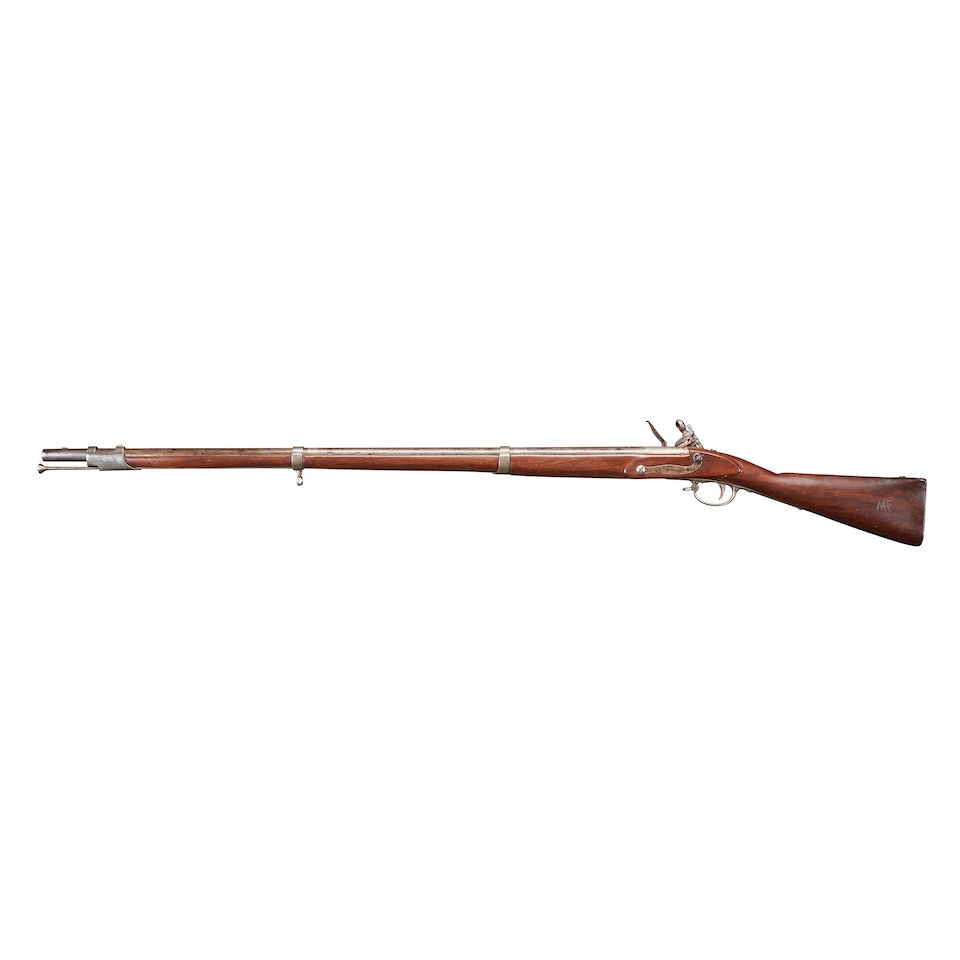 A RESTOCKED U.S. MODEL 1822/28 MUSKET. - 3
