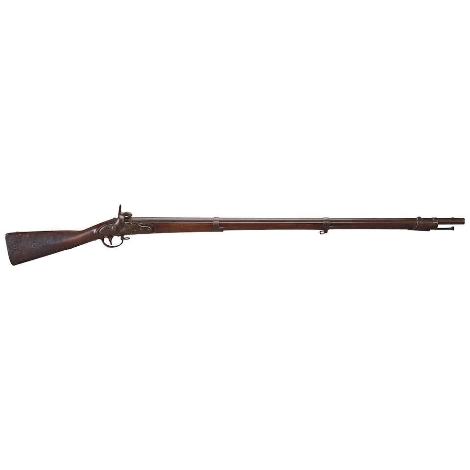 A SPRINGFIELD MODEL 1822/28 MUSKET CONVERTED TO PERCUSSION, - 2