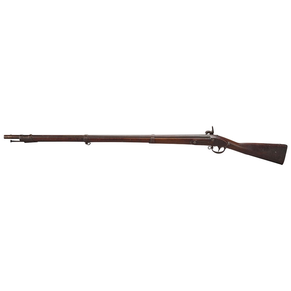 A SPRINGFIELD MODEL 1822/28 MUSKET CONVERTED TO PERCUSSION, - 3