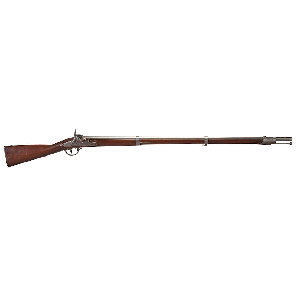 A SPRINGFIELD MODEL 1822/28 MUSKET CONVERTED TO PERCUSSION, - 2