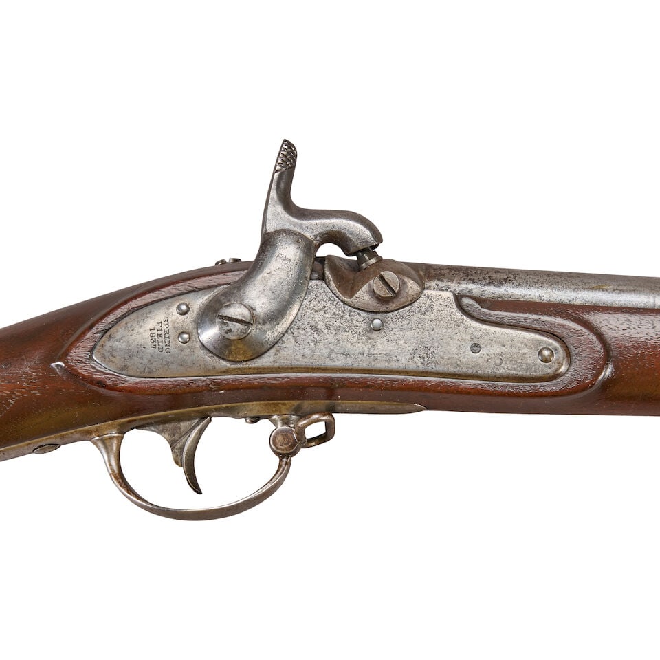 A SPRINGFIELD MODEL 1822/28 MUSKET CONVERTED TO PERCUSSION, - 4