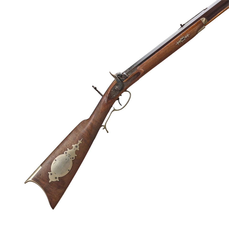 AN AMERICAN MID-19TH CENTURY ROGERS & BOWEN PERCUSSION SPORTING RIFLE, (1 of 6)