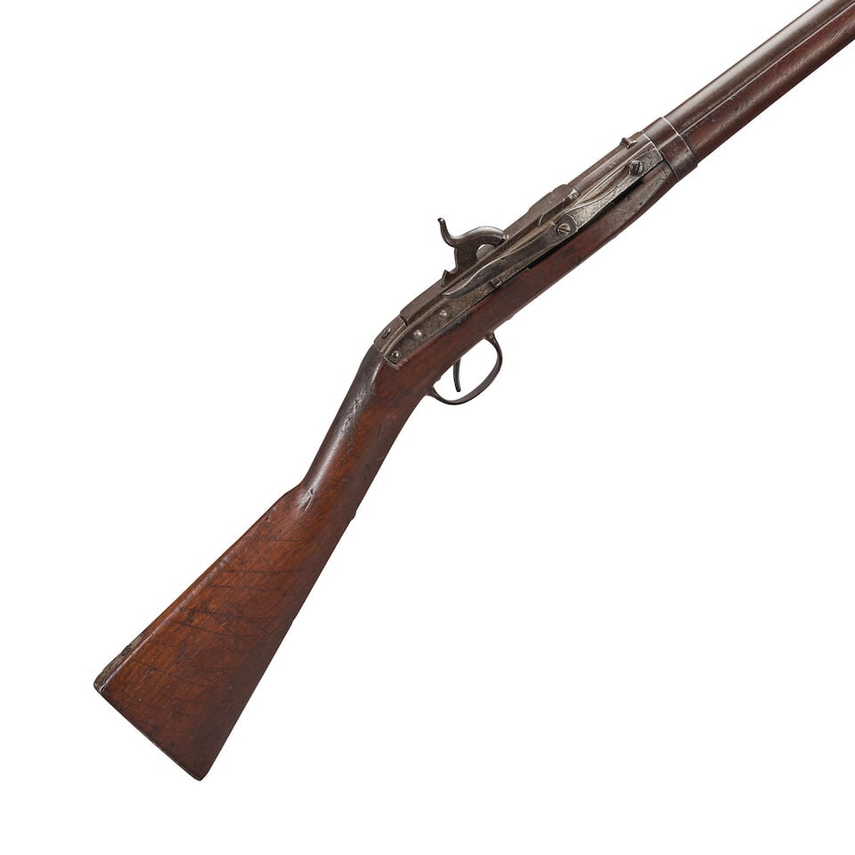 A U.S. MODEL 1843 HALL-NORTH BREECH-LOADING PERCUSSION CARBINE, (1 of 3)