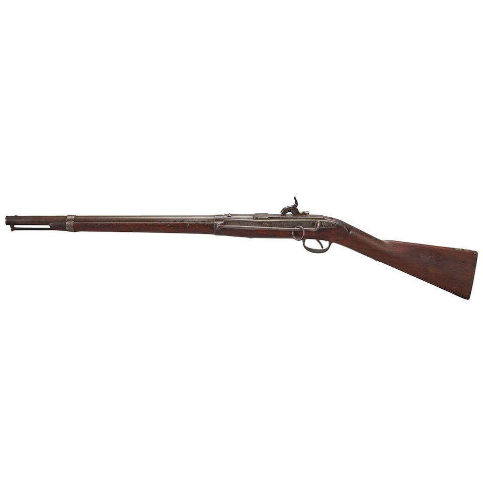 A U.S. MODEL 1843 HALL-NORTH BREECH-LOADING PERCUSSION CARBINE, - 3