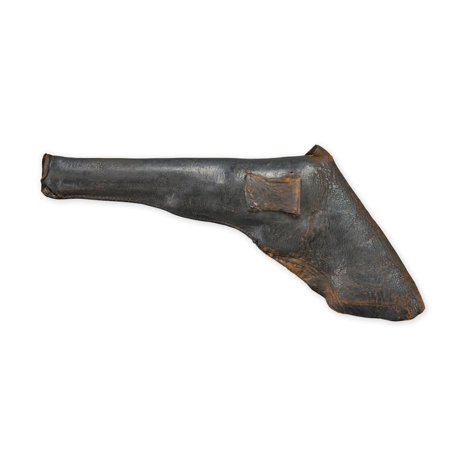 A CIVIL WAR COLT MODEL 1851 NAVY REVOLVER AND LEATHER HOLSTER, - 6