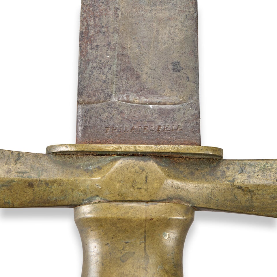 A U.S. HORSTMANN & SONS SWORD BAYONET AND SCABBARD, - 3