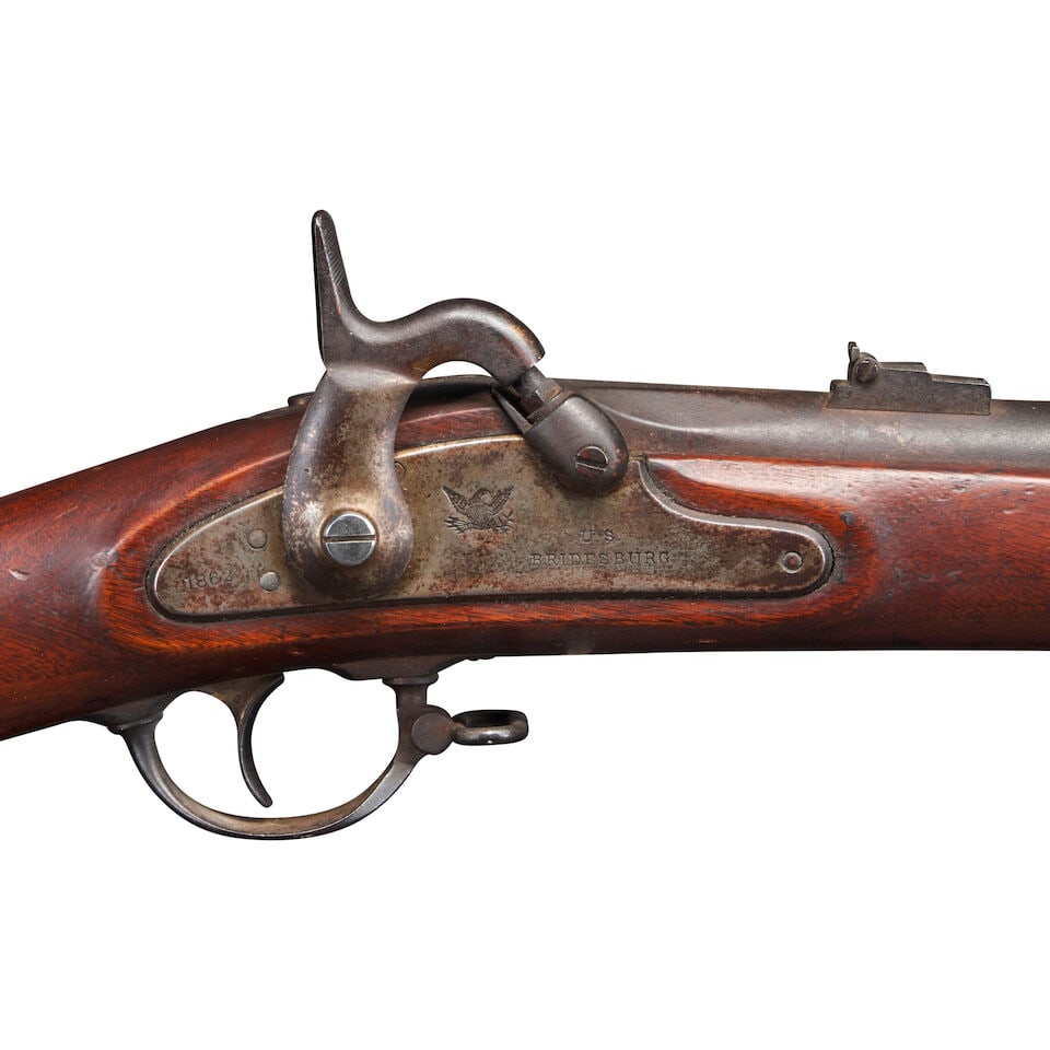 A CIVIL WAR BRIDESBURG U.S. MODEL 1861 RIFLE MUSKET. - 4