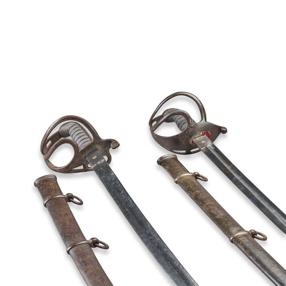 TWO MID-19TH CENTURY WALSCHEID CAVALRY SABERS. - 2