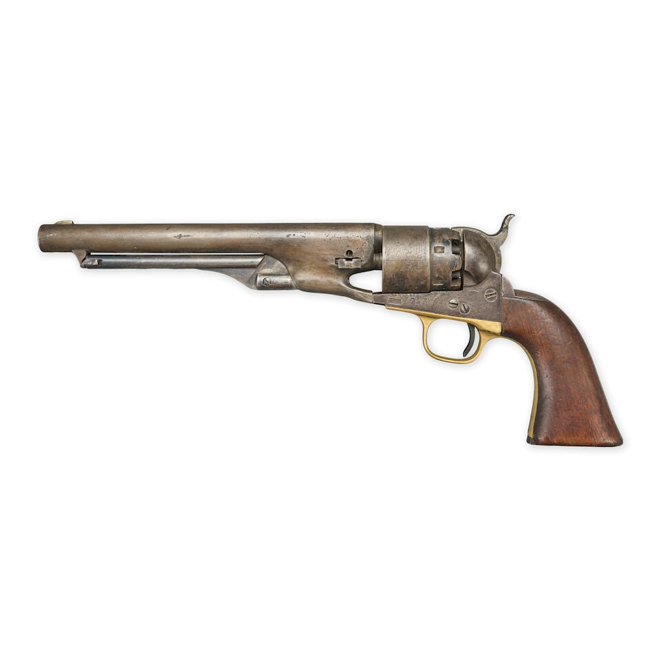 A CIVIL WAR COLT MODEL 1860 ARMY REVOLVER, - 2