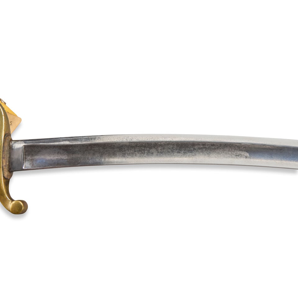 A U.S. MODEL 1840 LIGHT ARTILLERY SABER WITH HISTORY AND A SECOND SABER. - 3