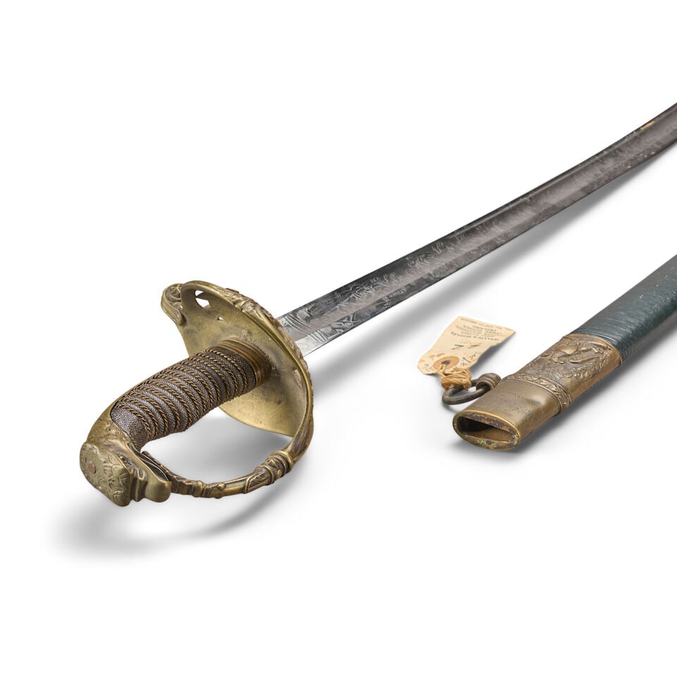 A U.S. MODEL 1850 VARIANT STAFF AND FIELD OFFICER'S PRESENTATION SWORD. - 2