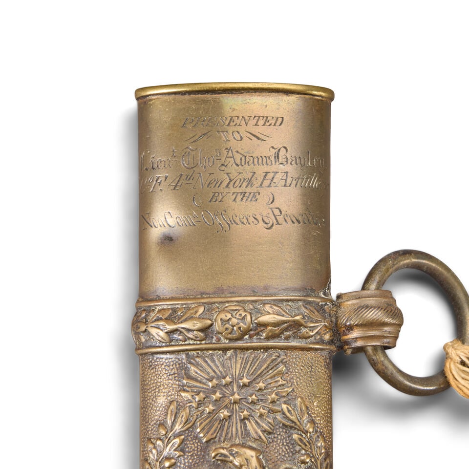 A U.S. MODEL 1850 VARIANT STAFF AND FIELD OFFICER'S PRESENTATION SWORD. - 4