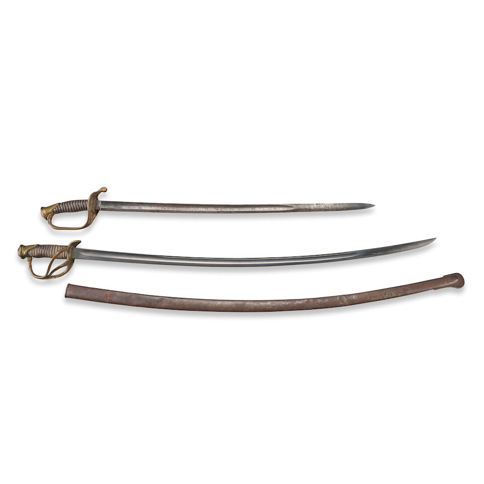 TWO CIVIL WAR SWORDS. (1 of 3)