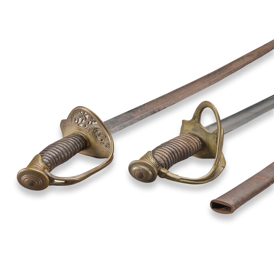 TWO CIVIL WAR SWORDS. - 3