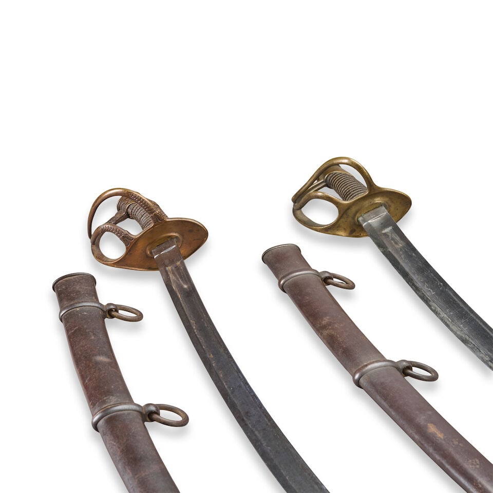 TWO U.S. MODEL 1840 CAVALRY SABERS. - 2