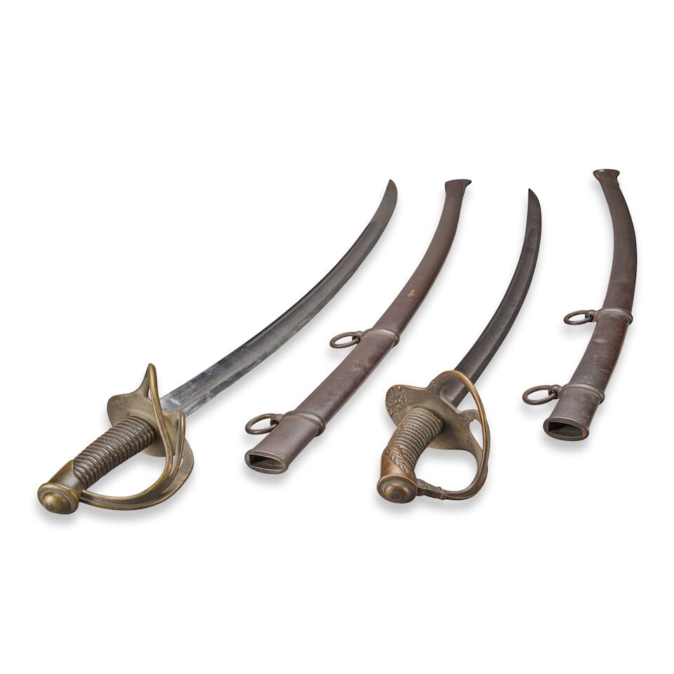 TWO U.S. MODEL 1840 CAVALRY SABERS. - 3