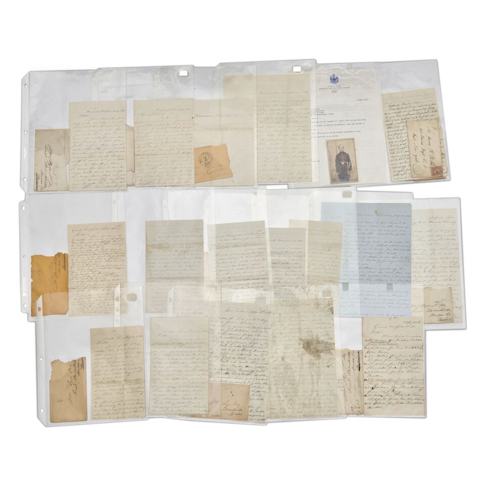 A CIVIL WAR ARCHIVE OF FIFTEEN LETTERS FROM CAPTAIN RICHARD S. AYER, COMPANY A, 4TH MAINE VOLUNT... (1 of 4)