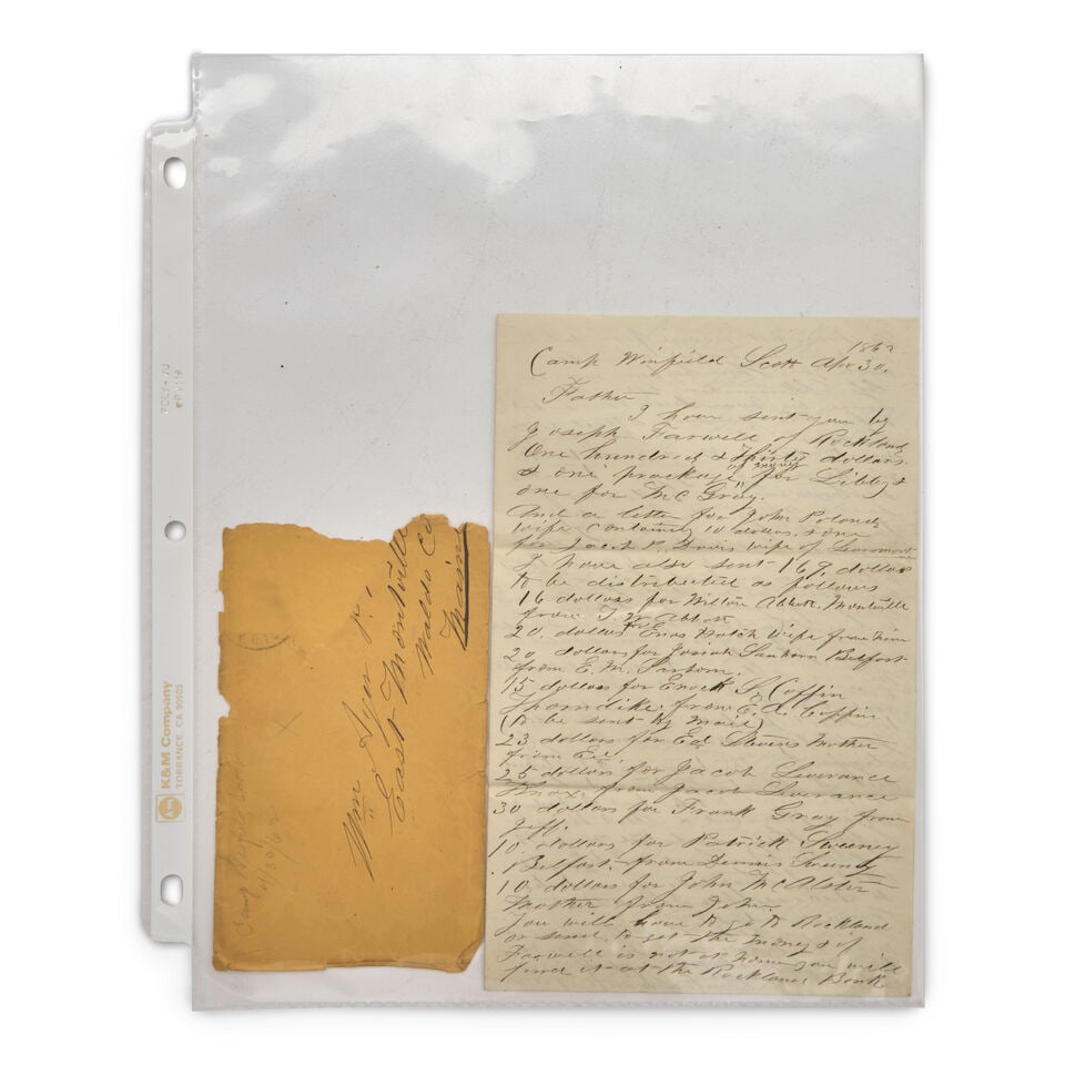 A CIVIL WAR ARCHIVE OF FIFTEEN LETTERS FROM CAPTAIN RICHARD S. AYER, COMPANY A, 4TH MAINE VOLUNT... - 3