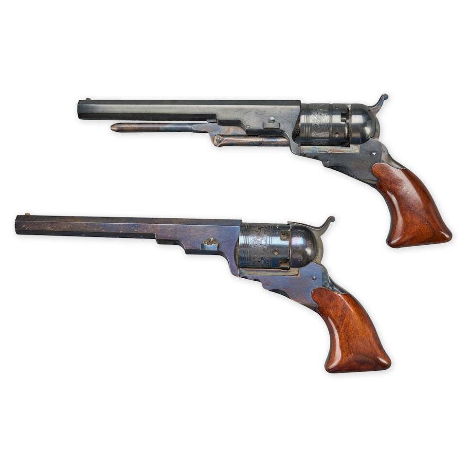 TWO ITALIAN REPRODUCTION PATERSON REVOLVERS. - 2