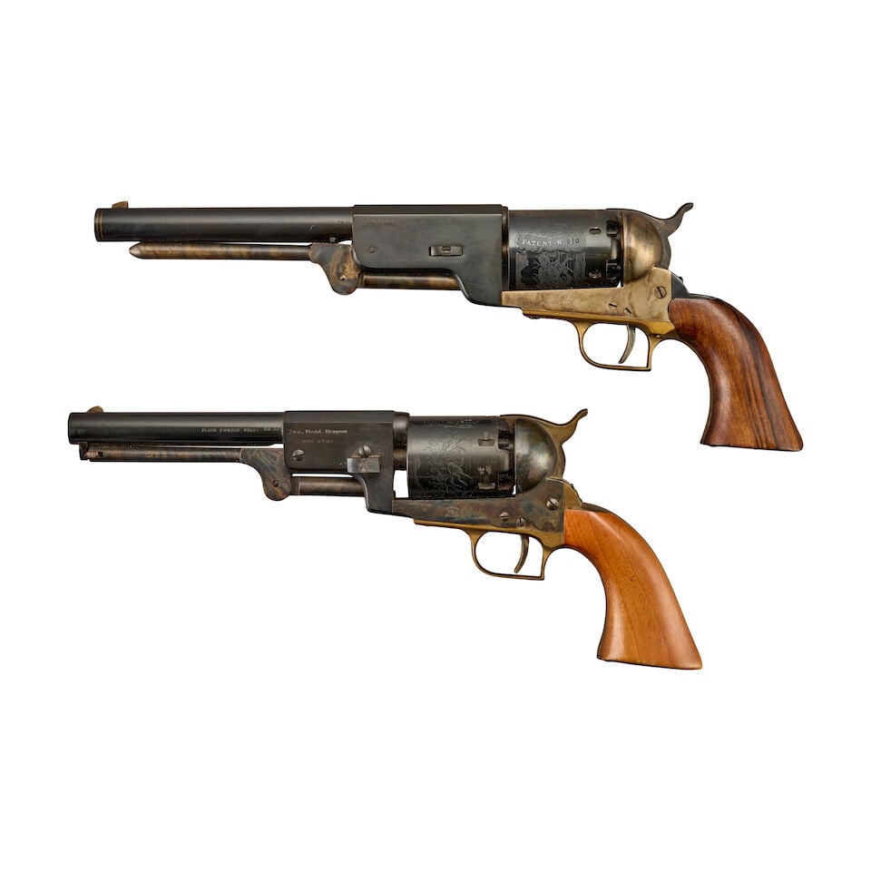 TWO REPRODUCTION COLT-TYPE PERCUSSION REVOLVERS. - 2