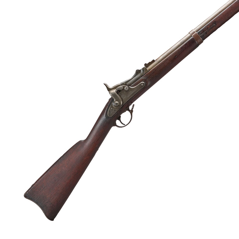 A U.S. MODEL 1865 (FIRST MODEL) ALLIN CONVERSION BREECH LOADING RIFLE,