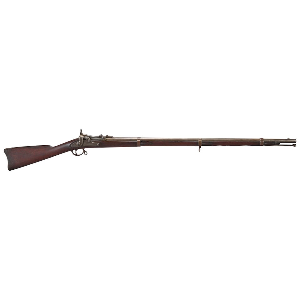 A U.S. MODEL 1865 (FIRST MODEL) ALLIN CONVERSION BREECH LOADING RIFLE, - 2