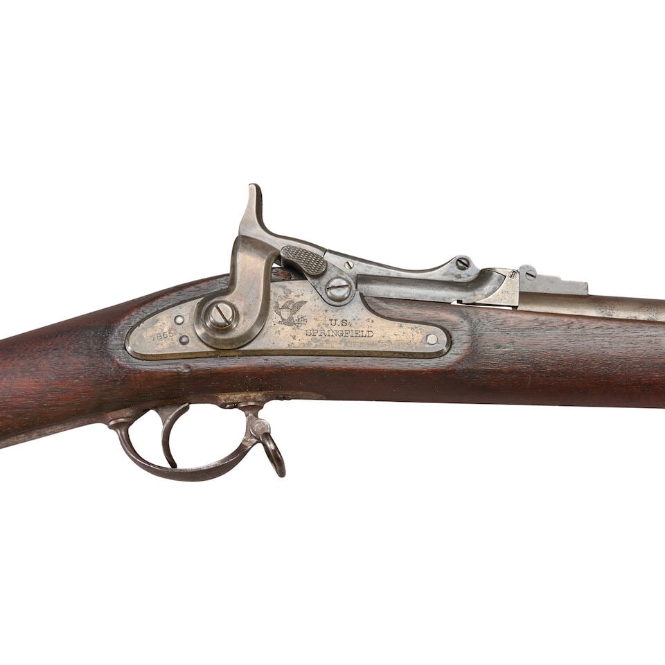 A U.S. MODEL 1865 (FIRST MODEL) ALLIN CONVERSION BREECH LOADING RIFLE, - 4