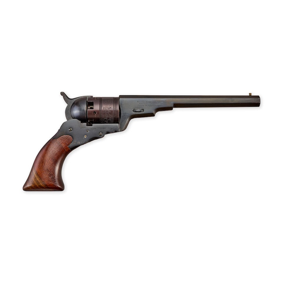 A REPRODUCTION COLT PATERSON REVOLVER WITH CASE AND ACCESSORIES. - 3