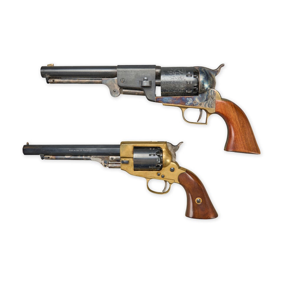 TWO REPRODUCTION CIVIL WAR-TYPE REVOLVERS. - 2