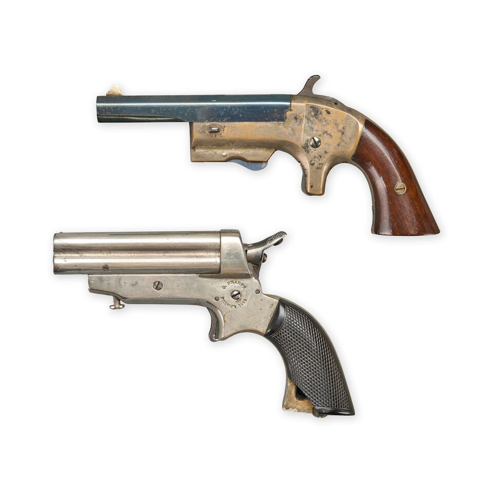 TWO 19TH CENTURY POCKET PISTOLS. - 2